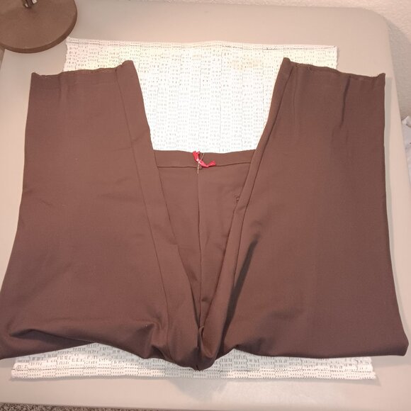 Ruby Rd. women's plus size brown flat front dress pants sz 22W - READ! - Picture 2 of 10